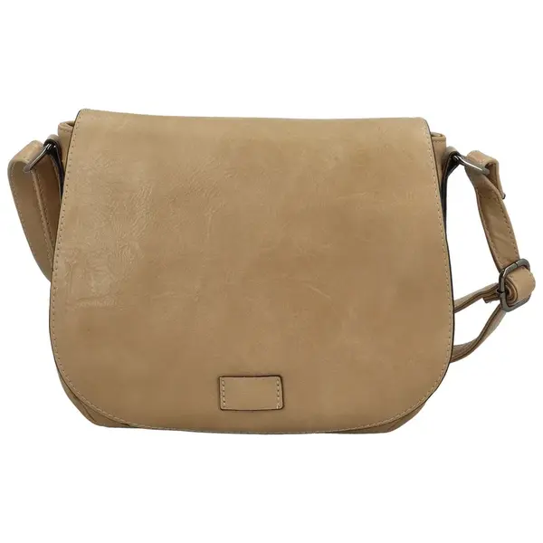 Trendy dámská koženková crossbody kabelka Rashida new, béžová