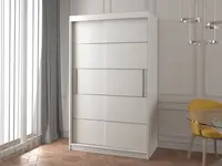 Šatní skříň Neomi 06 Barva korpusu: Bílá, Rozměry: 120 cm, Dveře: Bílé