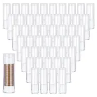 Transparent Plastic Coin Storage Tube