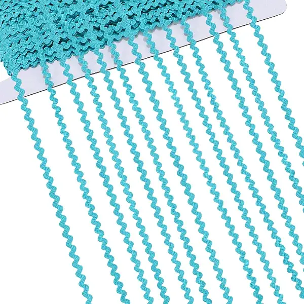 40M Polyester Wavy Fringe Trim Ribbon