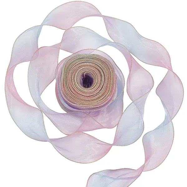 1 Bag Gradient Color Organza Ribbon