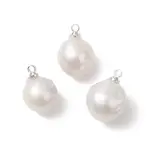 Natural Baroque Pearl Keshi Pearl Pendants