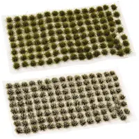 208Pcs 2 Colors Nylon Mini Grass Tufts