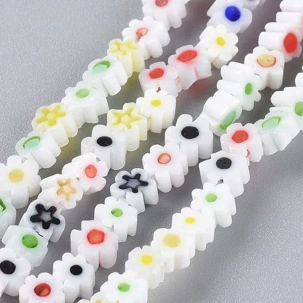 Handmade Millefiori Glass Bead Strands