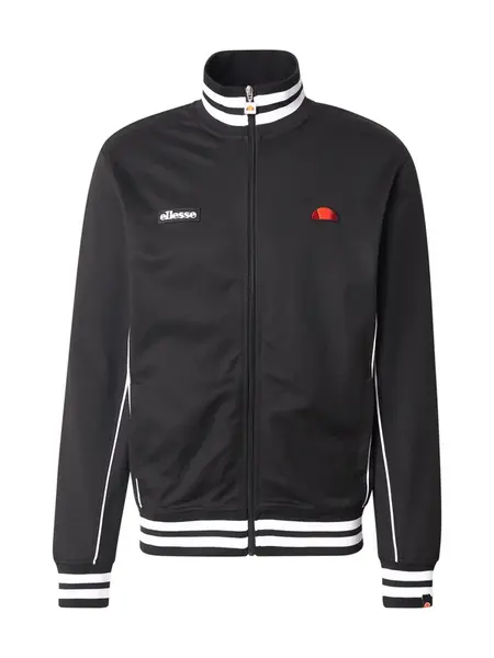 ELLESSE Tepláková bunda 'Milan'  čierna / biela