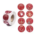 8 Patterns Round Dot Self Adhesive Paper Stickers Roll