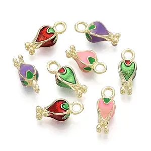 Rack Plating Alloy Enamel Charms