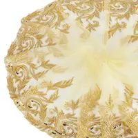 2 Yards Polyester Embroidery Flower Lace Trim