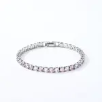 Brass Micro Pave Cubic Zirconia Slider Bracelets for Woman