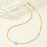 Real 18K Gold Plated 2mm Round Brass Beaded Necklaces