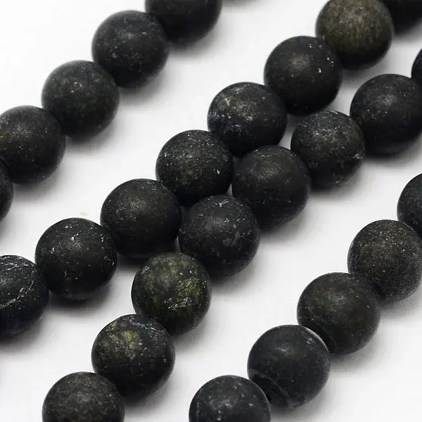 Natural Serpentine/Green Lace Stone Beads Strands