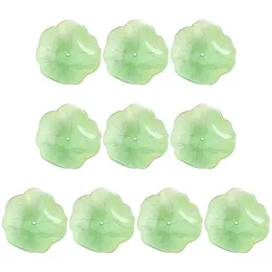 10Pcs Lotus Leaf Bead Caps