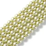 Eco-Friendly Dyed Glass Pearl Round Beads Strands