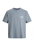 Jack & Jones Plus Tričko 'JORNORREBRO'  dymovo modrá / biela