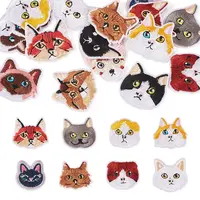1Bag Polyester Embroidery Cloth Iron On/Sew On Patches