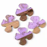 Transparent Resin & Walnut Wood Pendants
