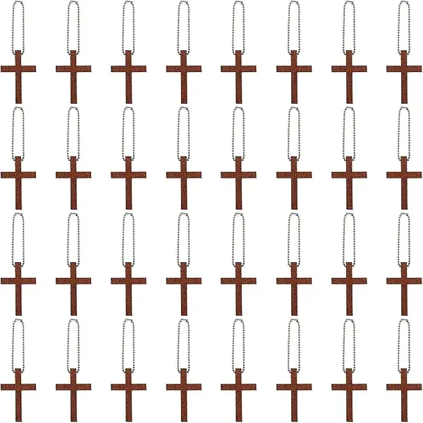 DIY Cross Wood Pendant Decoration Making Kit