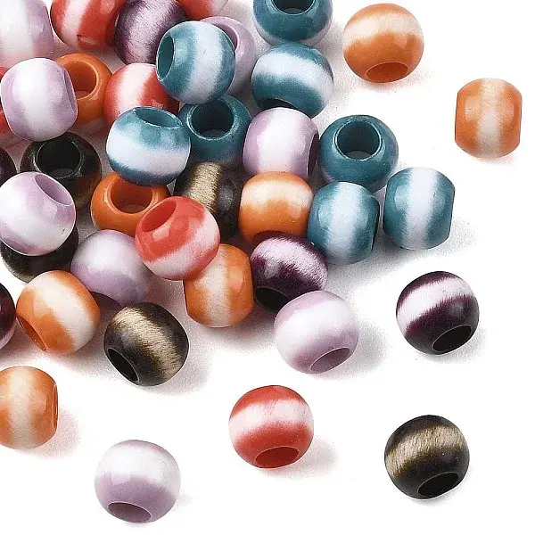 Opaque Acrylic European Beads