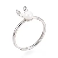 Adjustable 925 Sterling Silver Cute Bunny Ear Rings
