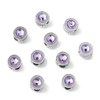 Alloy Acrylic European Beads
