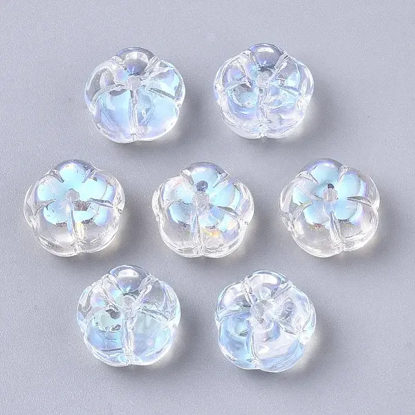Electroplate Transparent Glass Beads