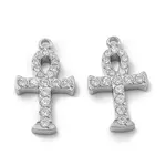 304 Stainless Steel Micro Pave Cubic Zirconia Pendants