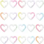 20Pcs Spray Painted Alloy Spring Gate Rings