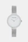 Hodinky Calvin Klein stříbrná barva, 25200082