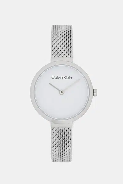 Hodinky Calvin Klein stříbrná barva, 25200082