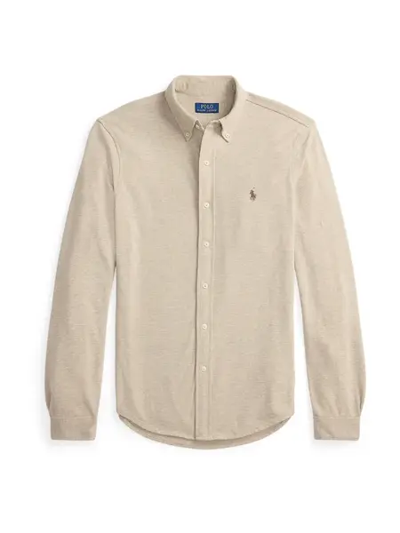 Polo Ralph Lauren Košeľa  béžová melírovaná