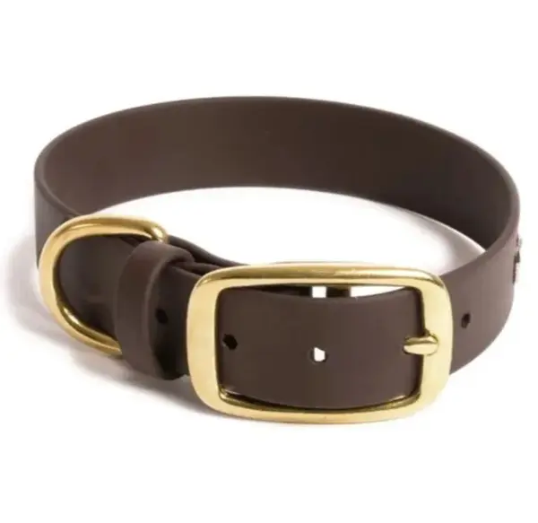 Reedog obojek tmavě hnědý Biothane - M/L