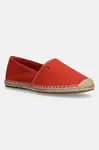 Espadrilky Tommy Hilfiger FLAG CANVAS ESPADRILLE oranžová barva, FW0FW08541