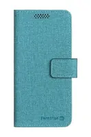 Flipové pouzdro SWISSTEN LIBRO UNI BOOK II XL, tyrkysová (158 x 80 mm)