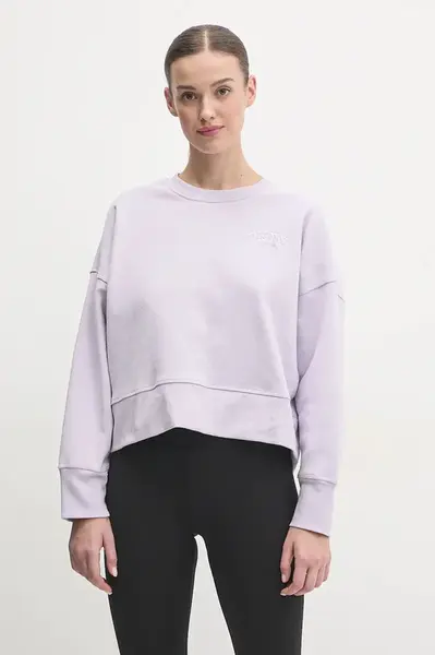 Mikina Dkny dámská, fialová barva, hladká, DP5T1144