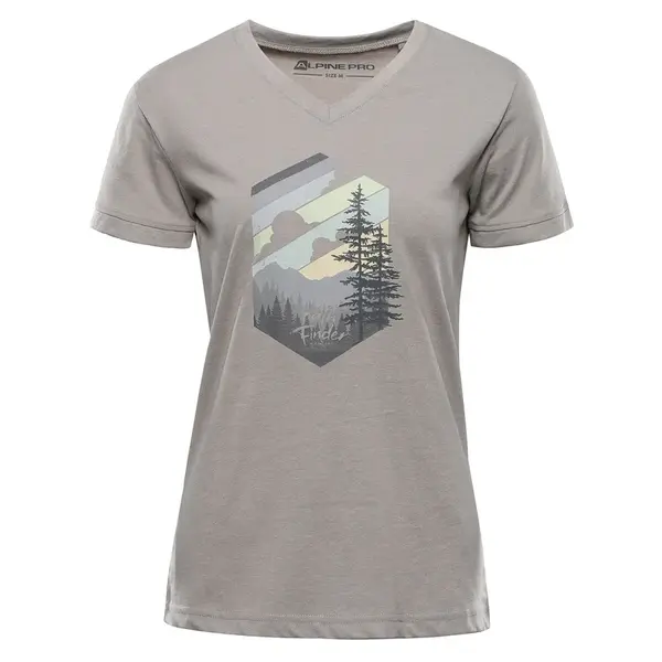 Dámské triko z nemačkavého materiálu alpine pro nogera šedá l