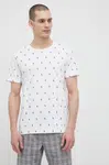 Bavlněné pyžamové tričko Polo Ralph Lauren bílá barva, 714899612