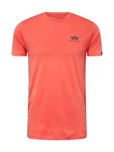 ALPHA INDUSTRIES Tričko  melónová / čierna