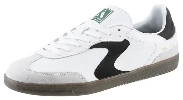 SKECHERS Nízke tenisky  sivá / čierna / biela