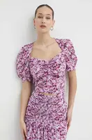 Halenka s příměsí hedvábí IRO vzorovaná