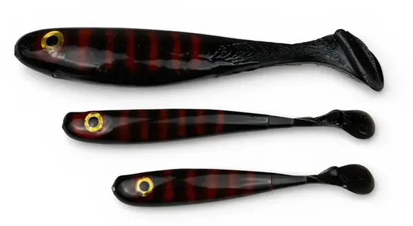 Yaccuza gumová nástraha hand made killer airbrush black stripes - 15 cm 22 g 1 ks