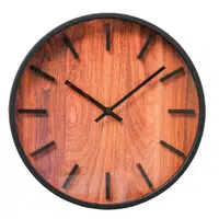 XXXL NÁSTĚNNÉ HODINY, přírodní barvy, černá, 30 cm