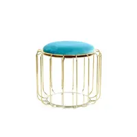 ODKLÁDACÍ STOLEK, tyrkysová, barvy zlata