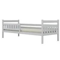 Posteľ Dawid štandard + zábrana 90x200 biela