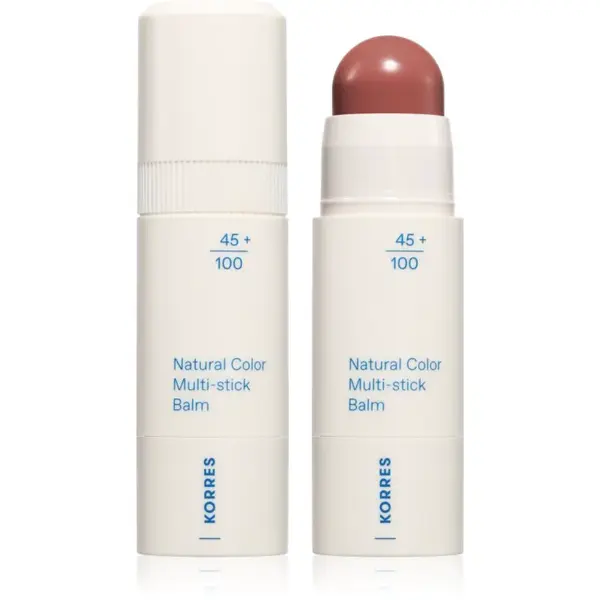 Korres Natural Color Multi-Stick Balm multifunkčné líčidlo na pery a tvár odtieň Muted Brown 4.5 g