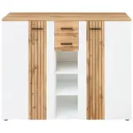 Xora BOTNÍK, bílá, barvy dubu, 135/106/38 cm