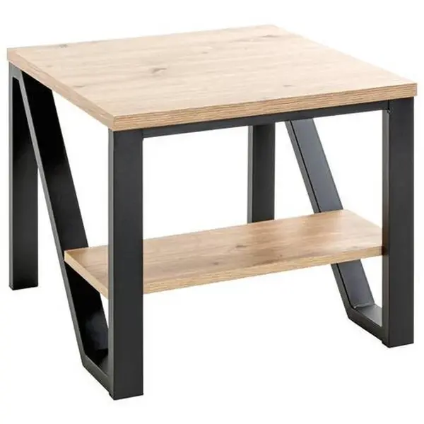 ODKLÁDACÍ STOLEK, černá, barvy dubu