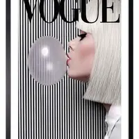 Nástěnná dekorace na zarámovaném papíře 60x90 cm