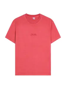 Bershka Tričko 'Thug'  červená