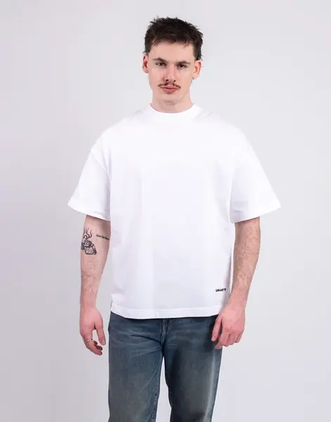 Tričko Carhartt WIP S/S Link Script T-Shirt White/Black