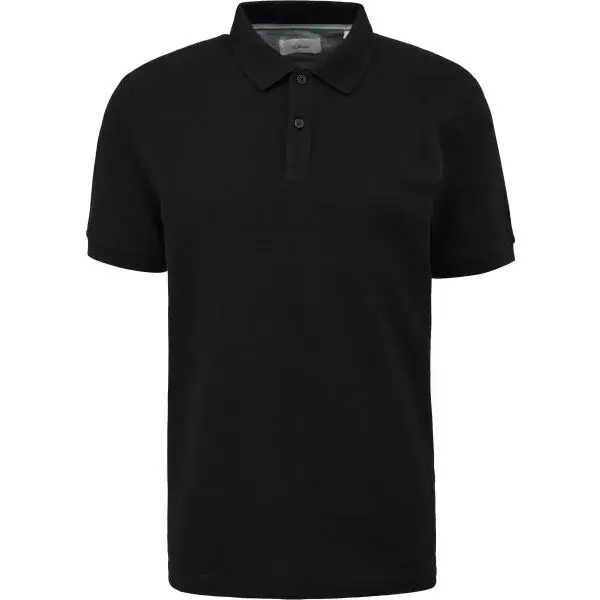 s.Oliver RLBS POLO SHIRT NOOS Pánske polo tričko, čierna, veľkosť